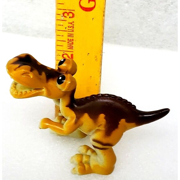 T-Rex & Triceratops Dinosaur Figures 4" PVC Toy Lot Cake Topper Figurines - Picture 4 of 16